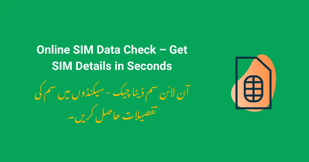 Online SIM Data Check – Get SIM Details in Seconds